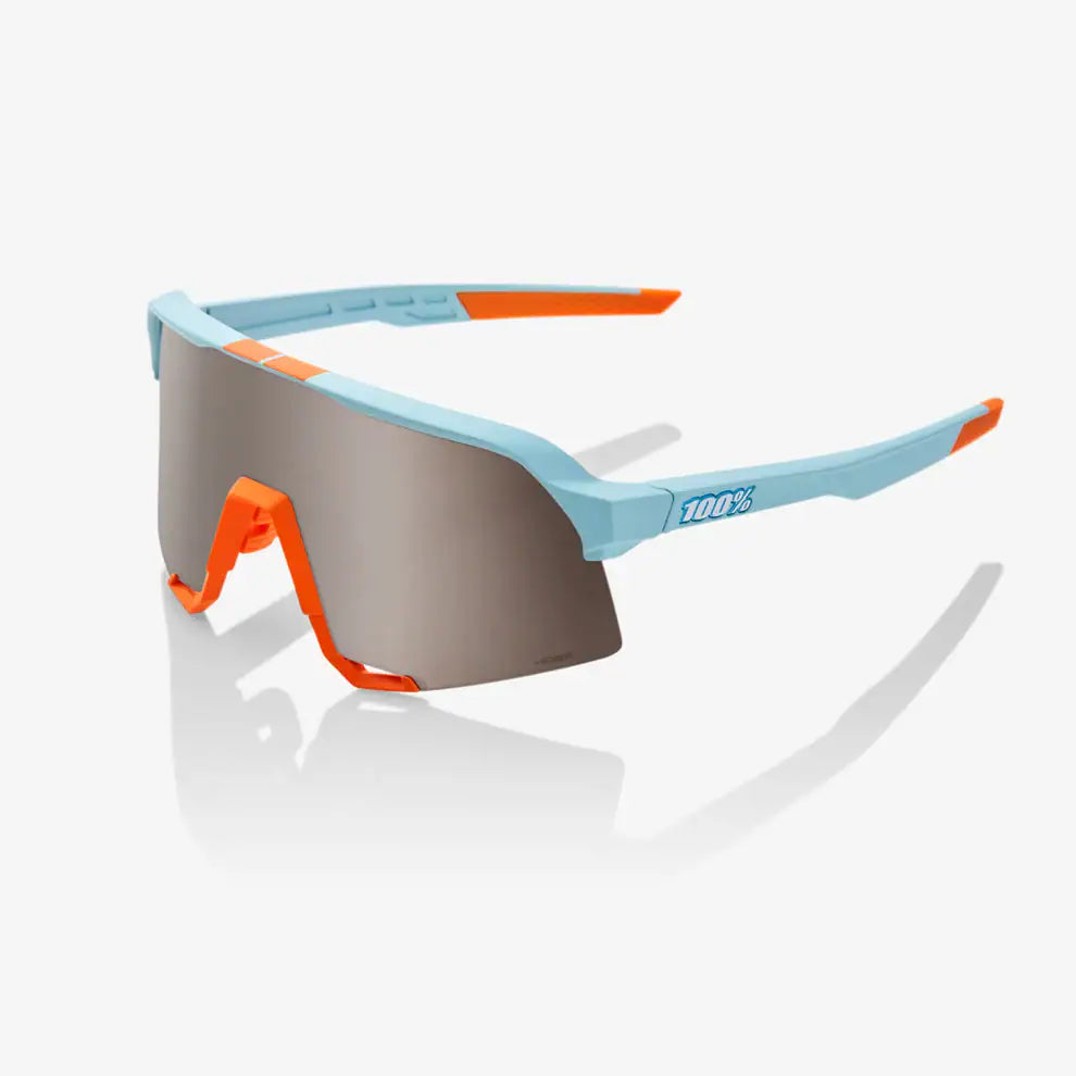 100% S3 - Soft Tact Two Tone HiPER Silver Mirror Lens