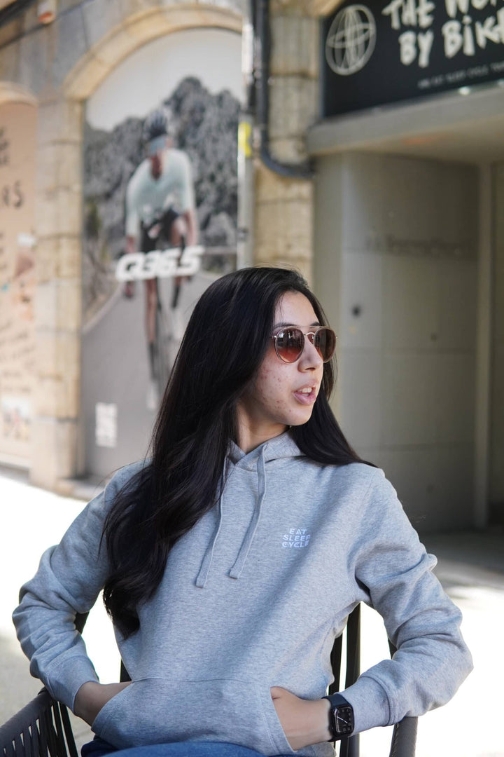 Eat Sleep Cycle Unisex Grey Hoodie