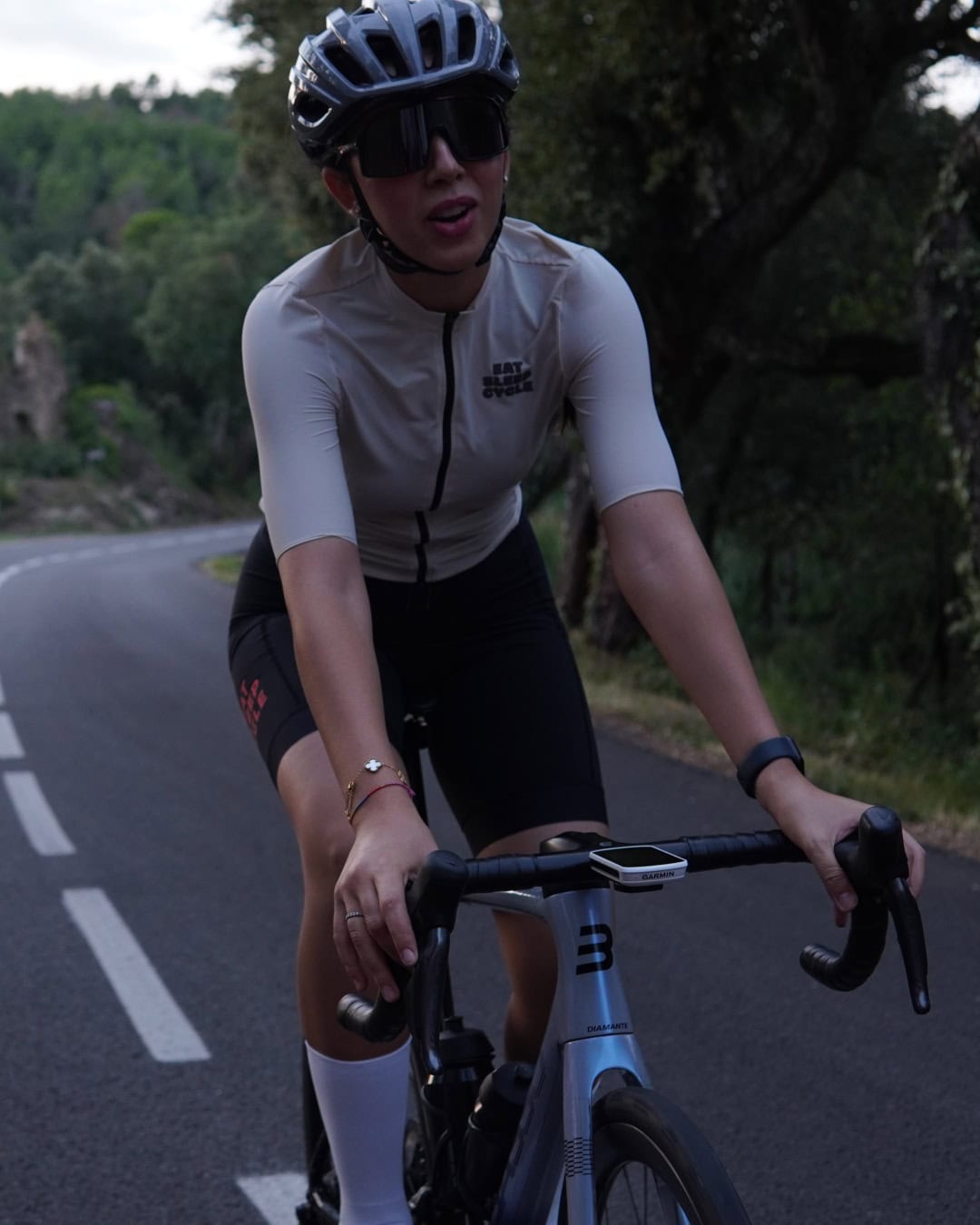 Samarreta Eat Sleep Cycle Lite per a dona - Paper