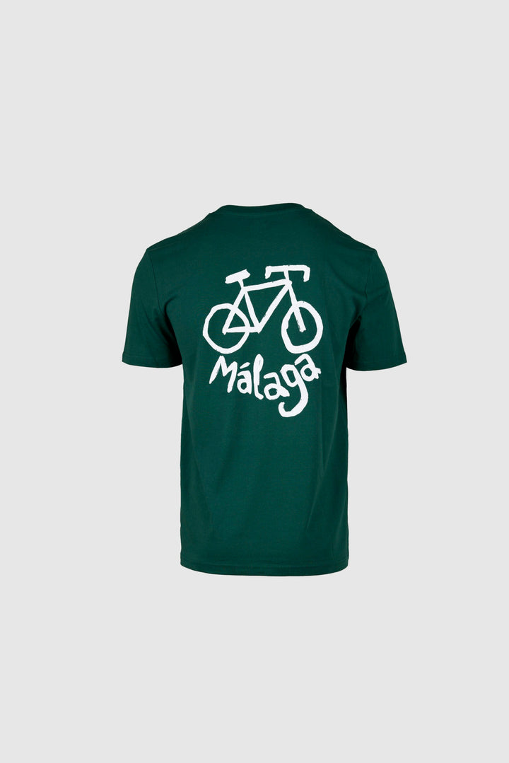 Camiseta Málaga Drawn Bike - Verde
