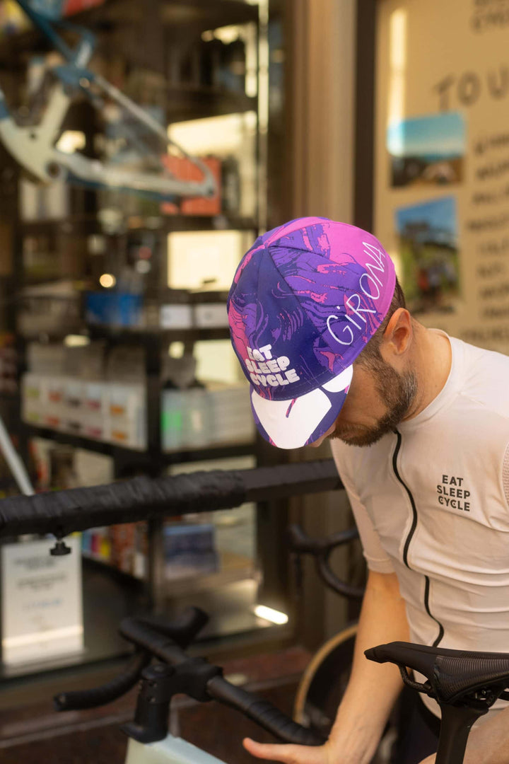 Gorra ciclista Eat Sleep Cycle Girona