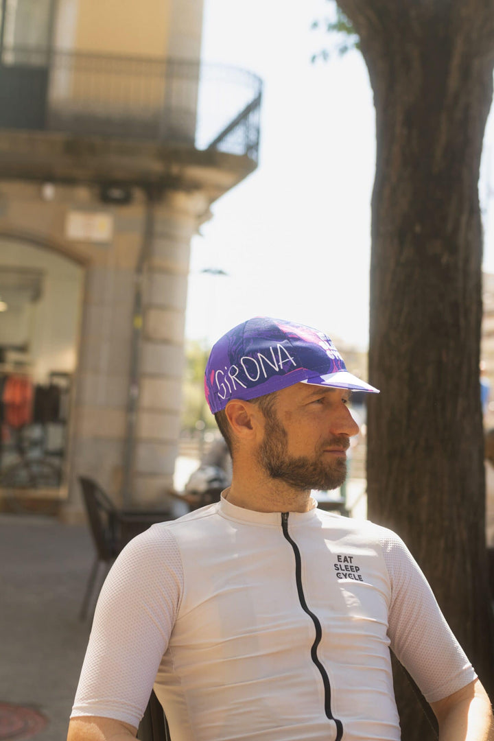 Gorra ciclista Eat Sleep Cycle Girona