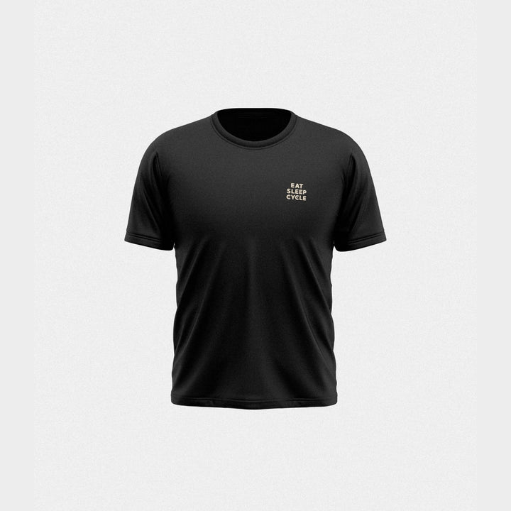 Eat Sleep Cycle Tech Tee Black