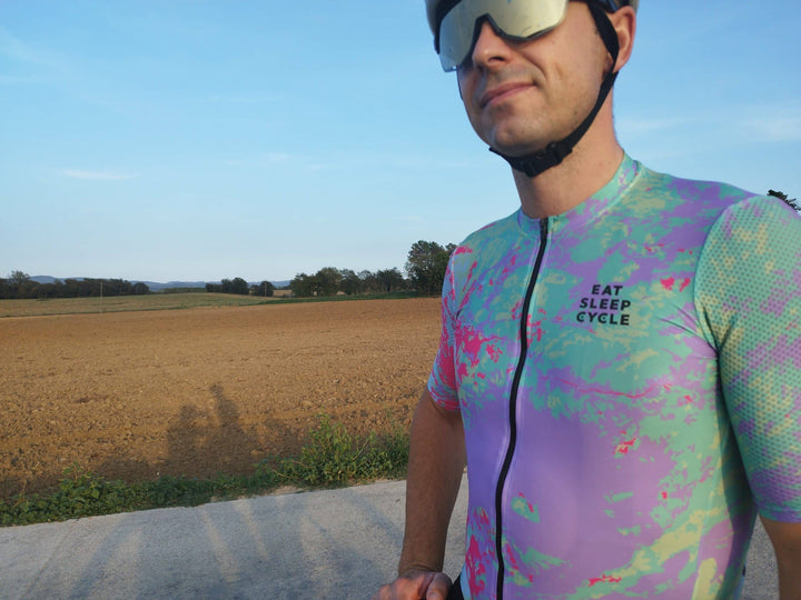 Samarreta Eat Sleep Cycle Lux Màlaga Verd/Rosa Home