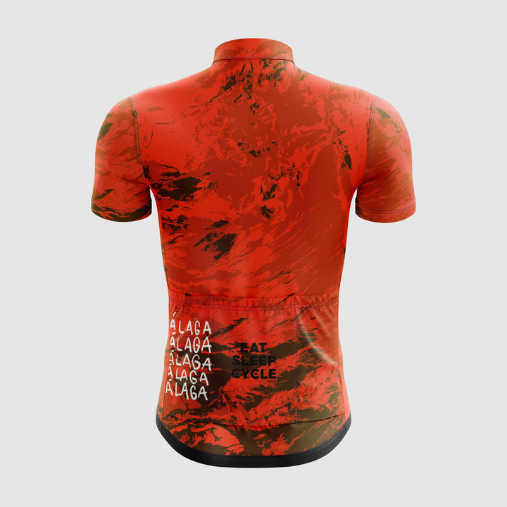 Samarreta Eat Sleep Cycle Lux Màlaga Vermella per a Homes