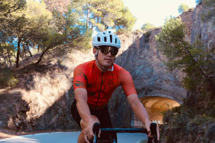 Samarreta Eat Sleep Cycle Lux Màlaga Vermella per a Homes