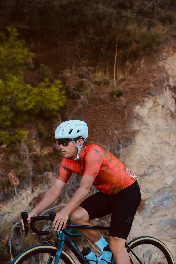 Samarreta Eat Sleep Cycle Lux Màlaga Vermella per a Homes