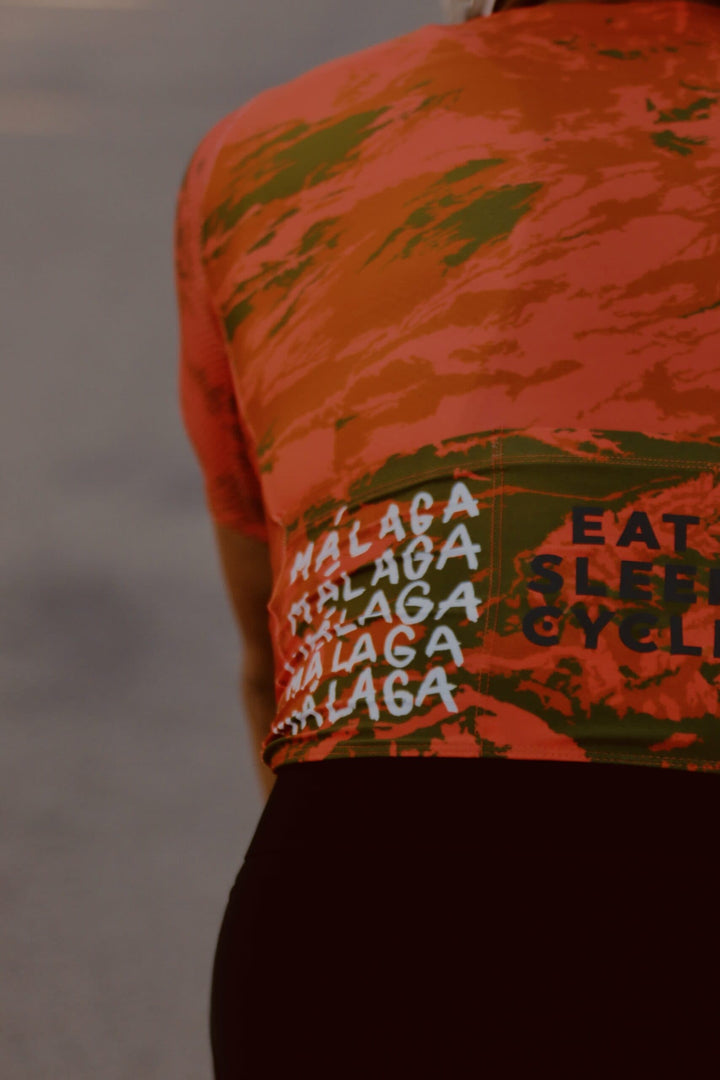 Maillot rojo femenino del Málaga Eat Sleep Cycle