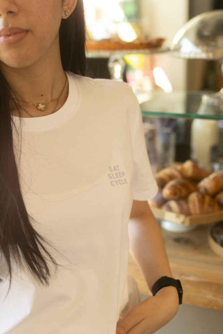 Samarreta blanca unisex Girona Cafe
