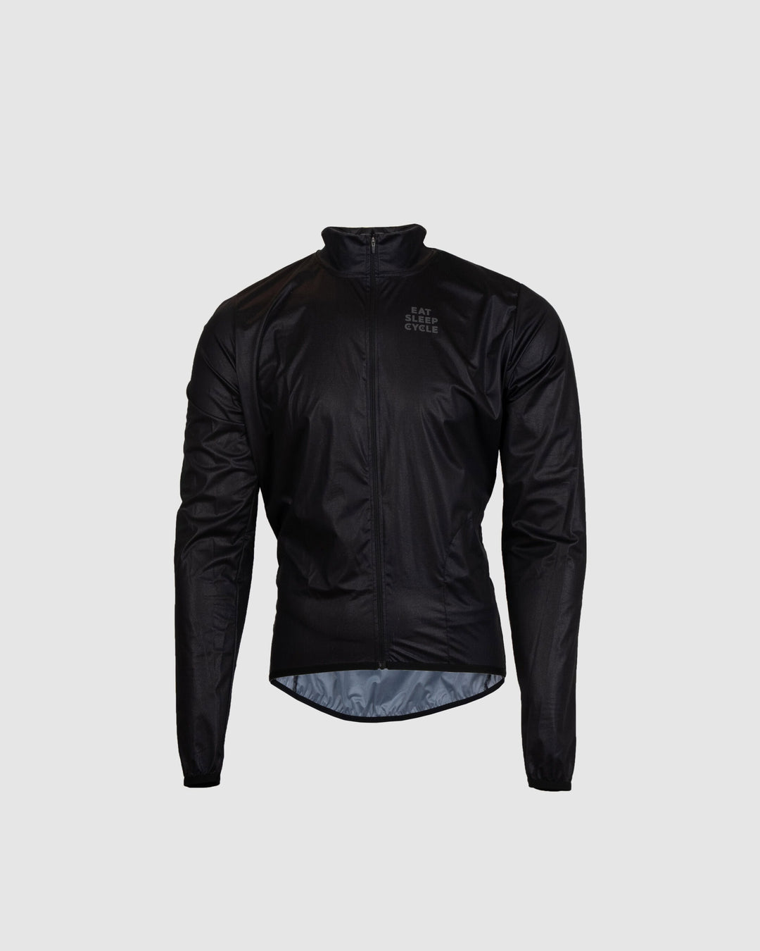 Eat Sleep Cycle Black Rain Jacket