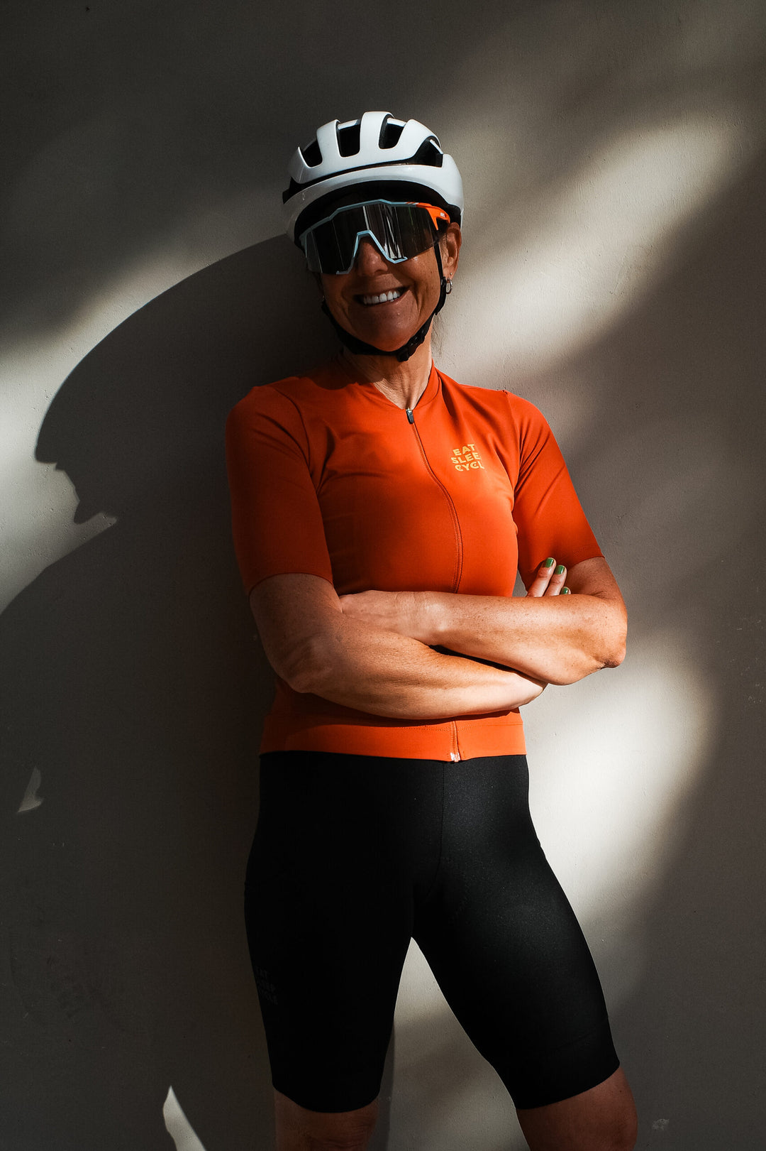 Samarreta Eat Sleep Cycle per a dona Rouleur - Vermell òxid