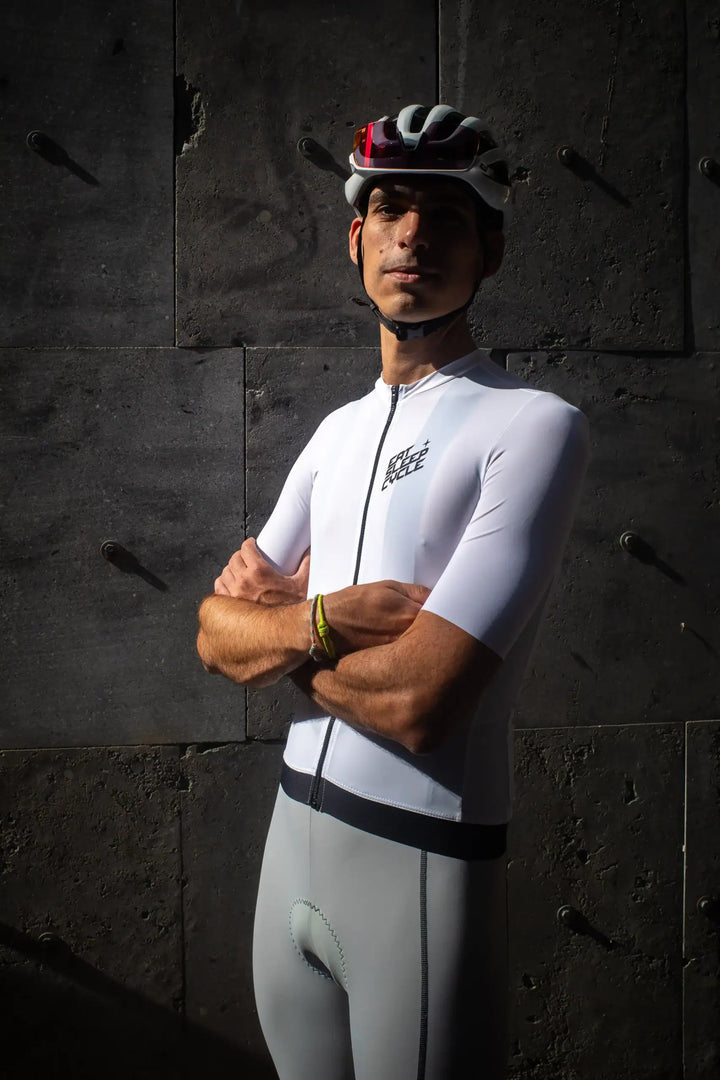 Eat Sleep Cycle Lite Jersey - Bianco