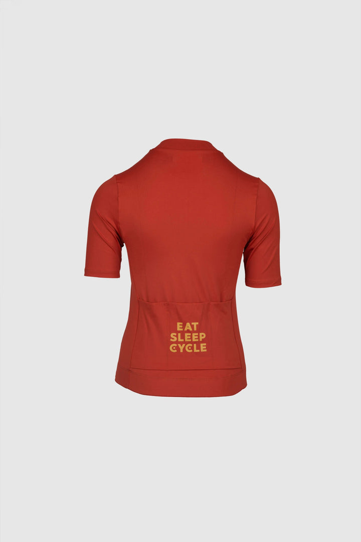 Samarreta Eat Sleep Cycle per a dona Rouleur - Vermell òxid
