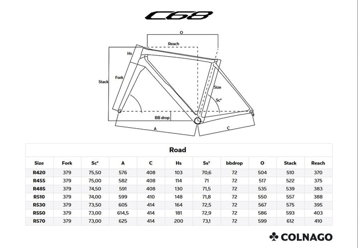 Colnago C68 (Shimano Ultegra Di2) Ex-Rental 2025 Size 550