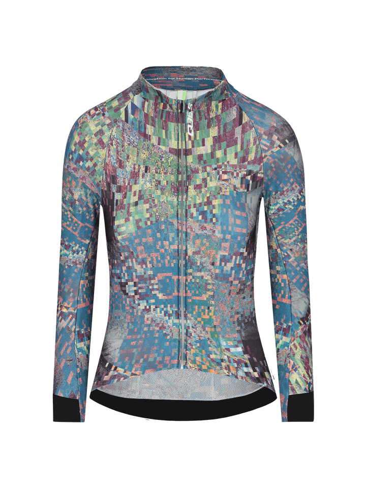 Q36.5 Gregarius Hybrid Thermomap Langarmtrikot Damen Thermo Grün