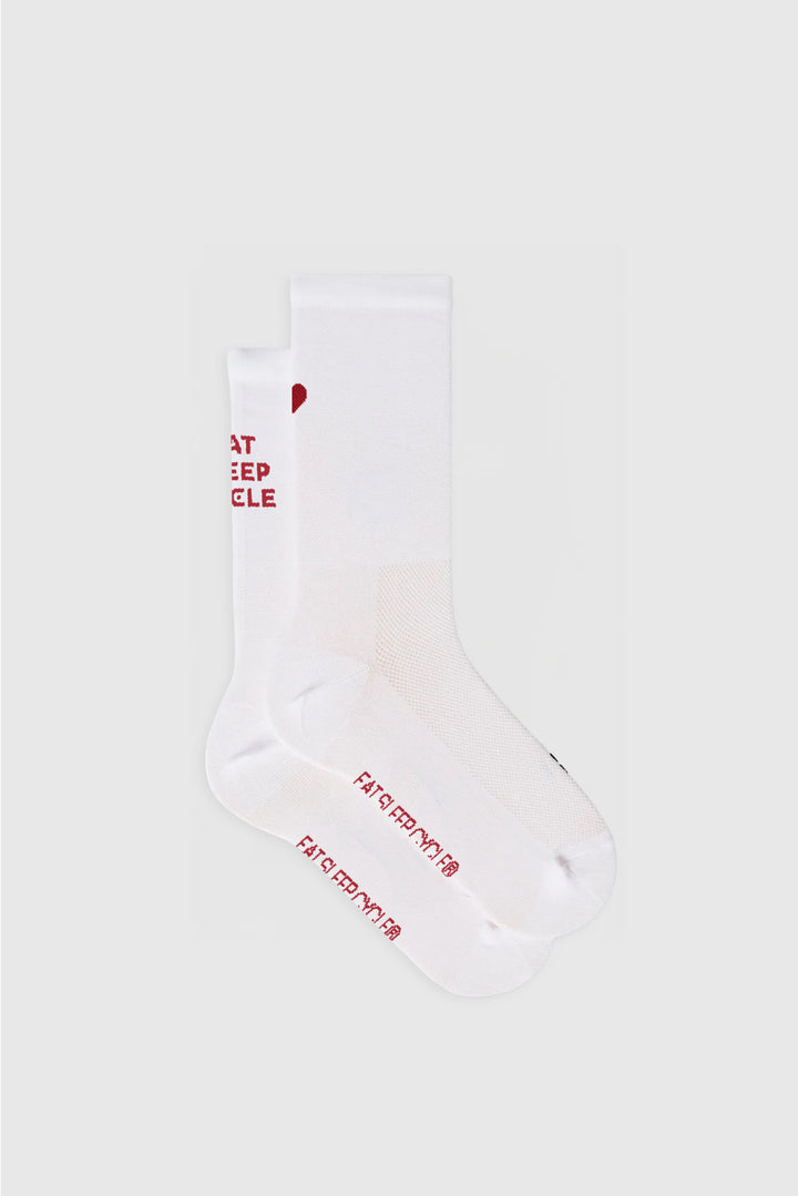 Eat Sleep Cycle Heart Logo Socks