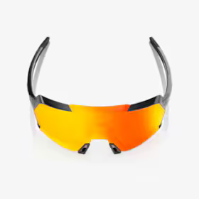 KORBIN - Gloss Metallic Black - Orange Flash  Mirror Photochromic