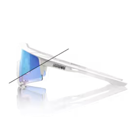 100% S3 - Bastille LE - Glitter Bianco Perla - Specchio Blu Fotocromatico