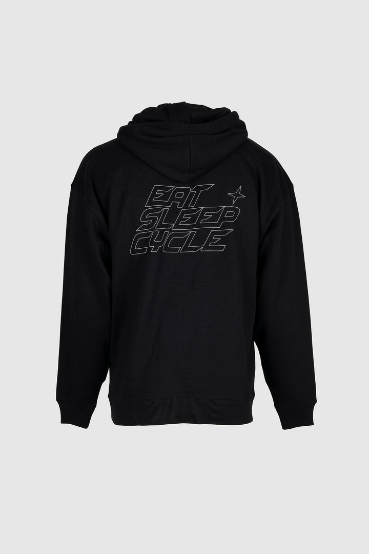 Eat Sleep Cycle Unisex Speed Logo Hoodie - Black