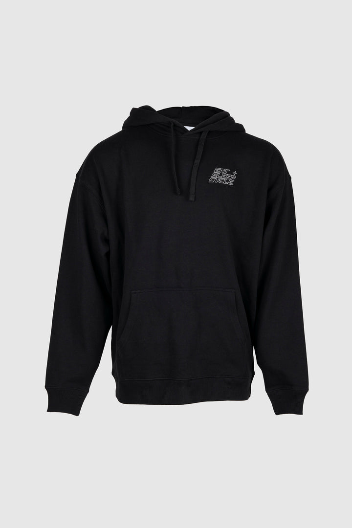 Eat Sleep Cycle Unisex Speed Logo Hoodie - Black