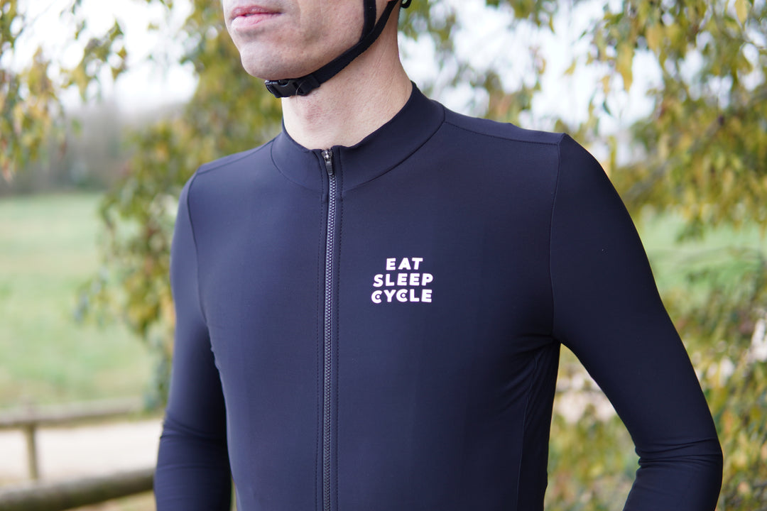 Maillot à manches longues Eat Sleep Cycle - Nero