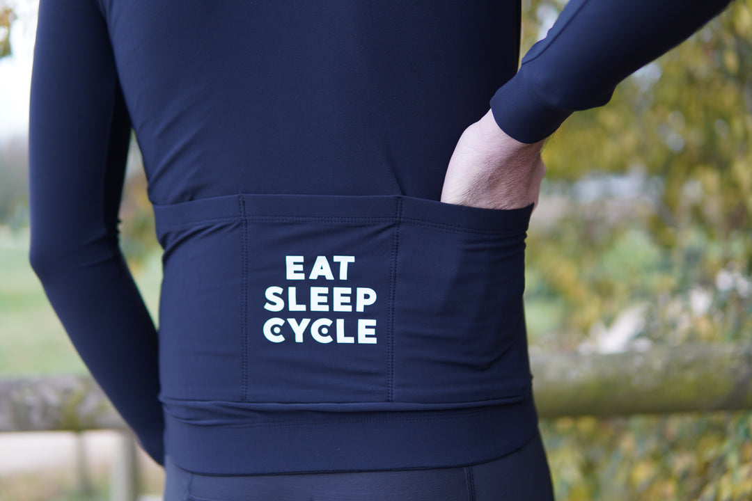 Maillot à manches longues Eat Sleep Cycle - Nero