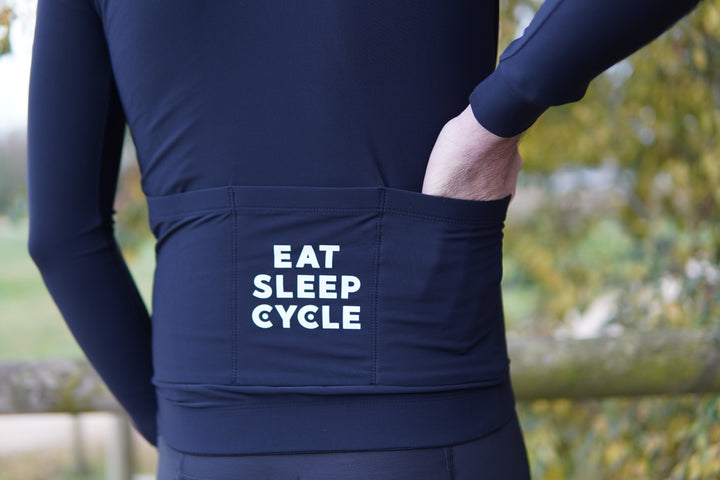 Maillot à manches longues Eat Sleep Cycle - Nero