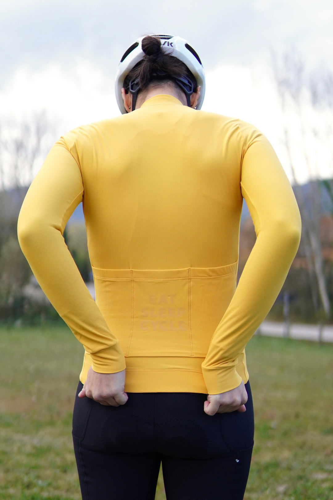 Eat Sleep Cycle Maillot à manches longues pour femmes - Flan