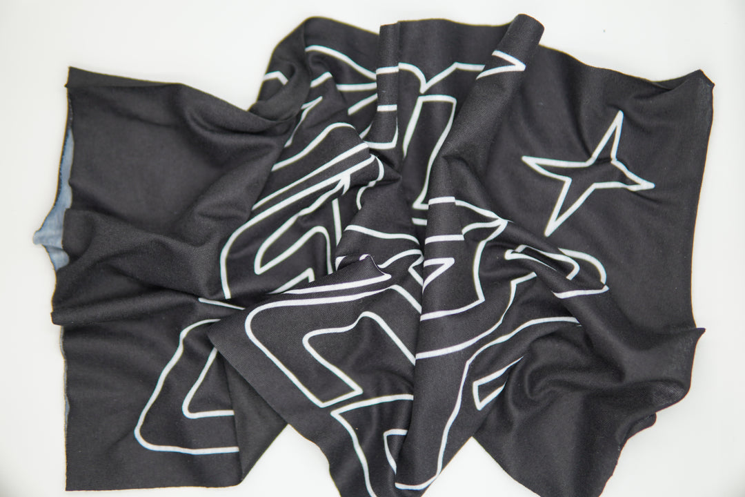 Eat Sleep Cycle Speed Logo Necktube - Black