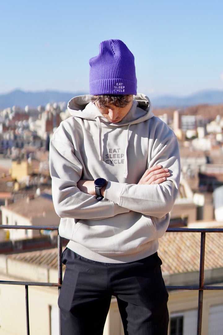 Eat Sleep Cycle Hoodie - Stone