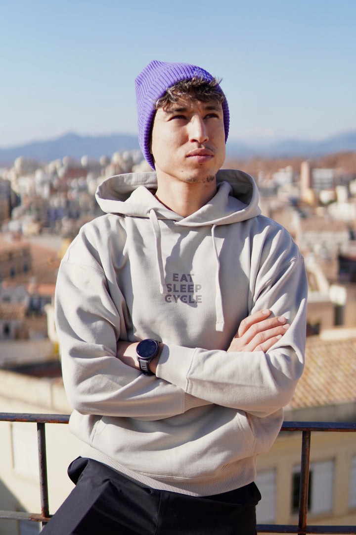 Eat Sleep Cycle Hoodie - Stone