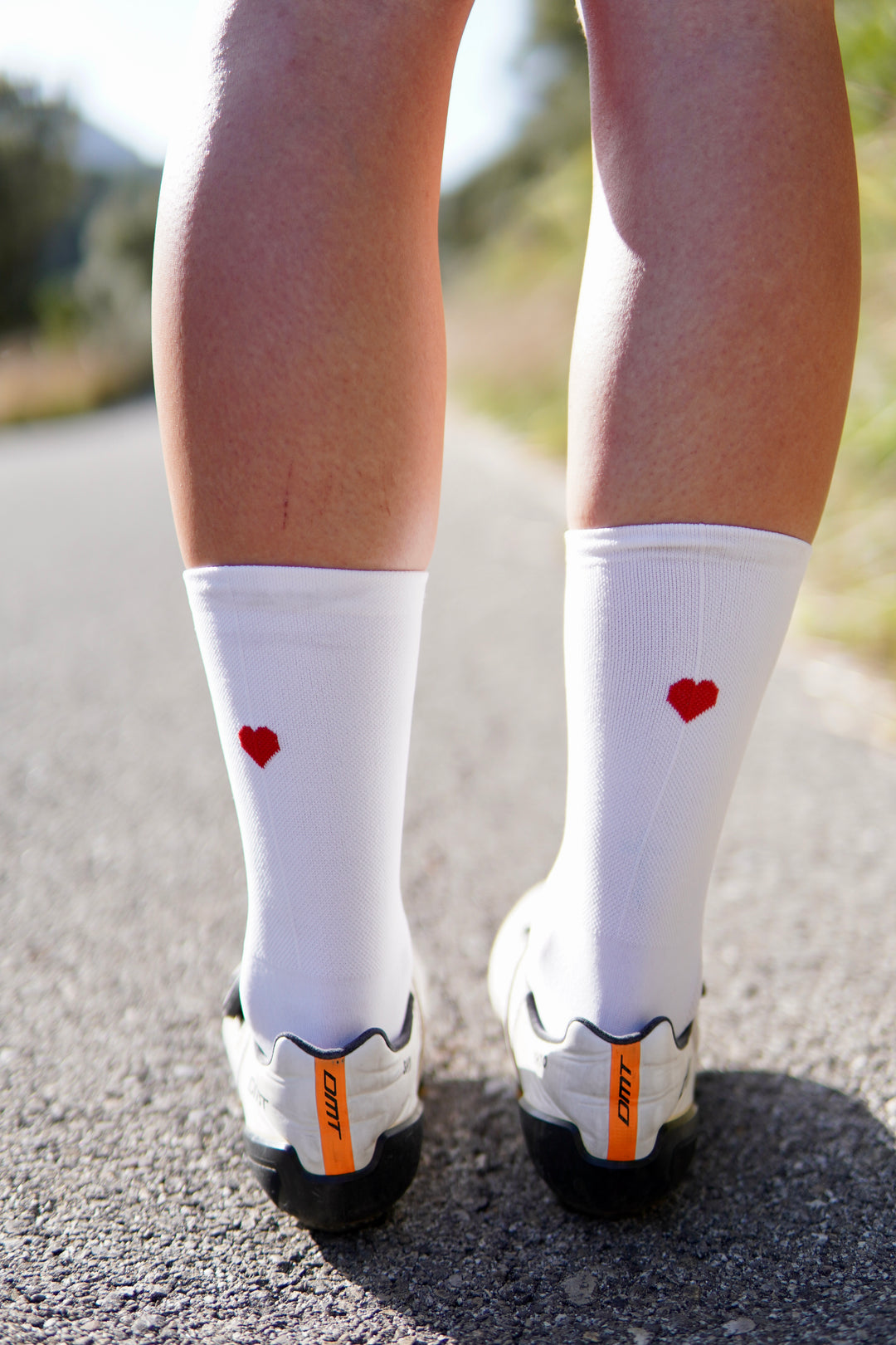 Eat Sleep Cycle Love Heart Logo Socken