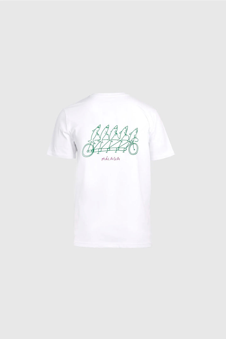 Málaga Espeto White Unisex T-shirt