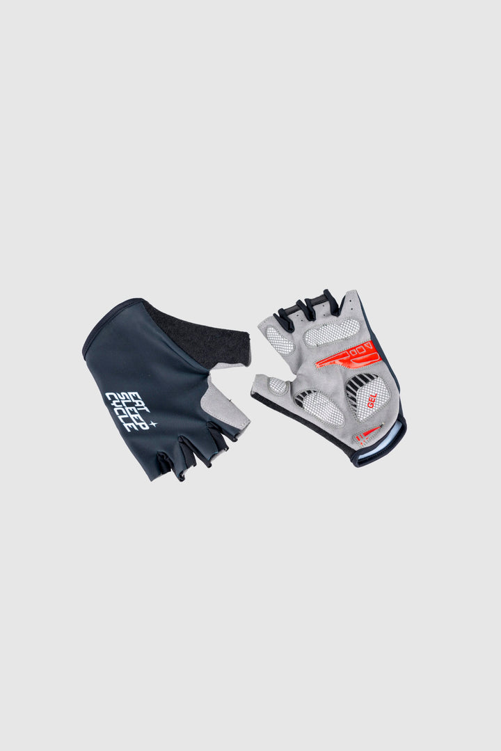 Eat Sleep Cycle Speed Logo Short Finger Cycling Gloves