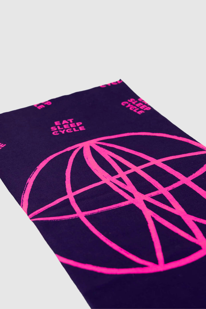 Eat Sleep Cycle World Necktube - Purple