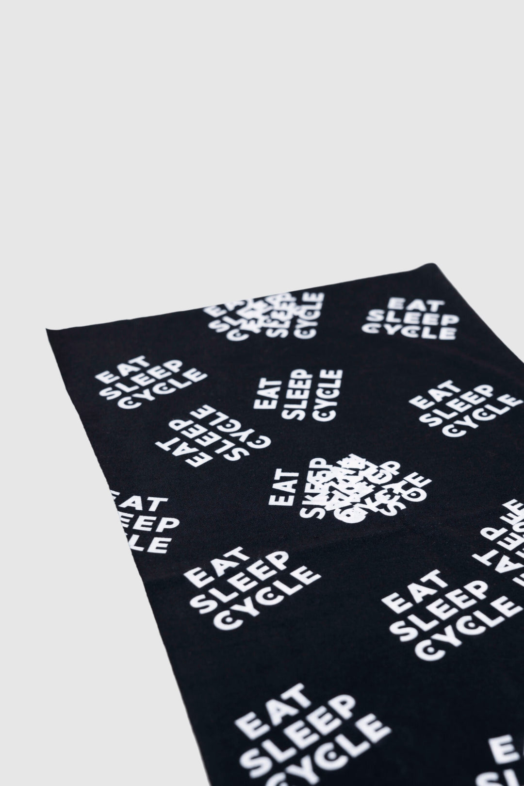 Eat Sleep Cycle Logo Necktube - Black