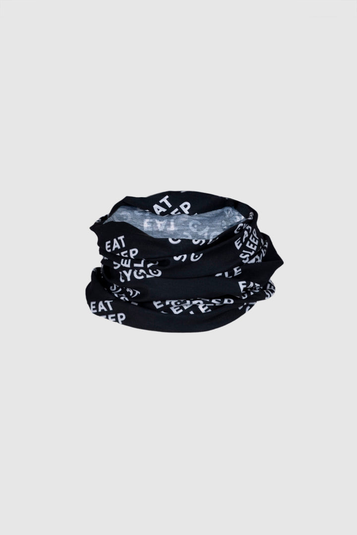 Eat Sleep Cycle Logo Necktube - Black