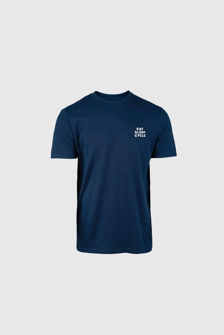 Malaga Drawn Bike T-Shirt - Navy