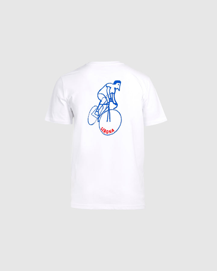 Girona Cyclist White Unisex T-Shirt
