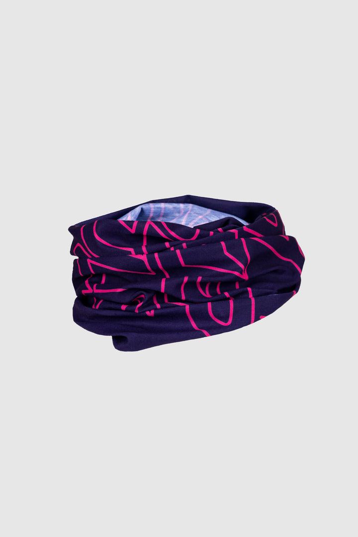 Eat Sleep Cycle Speed Logo Necktube - Purple