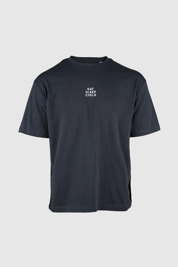 Camiseta con logo ESC - Azul marino/Gris