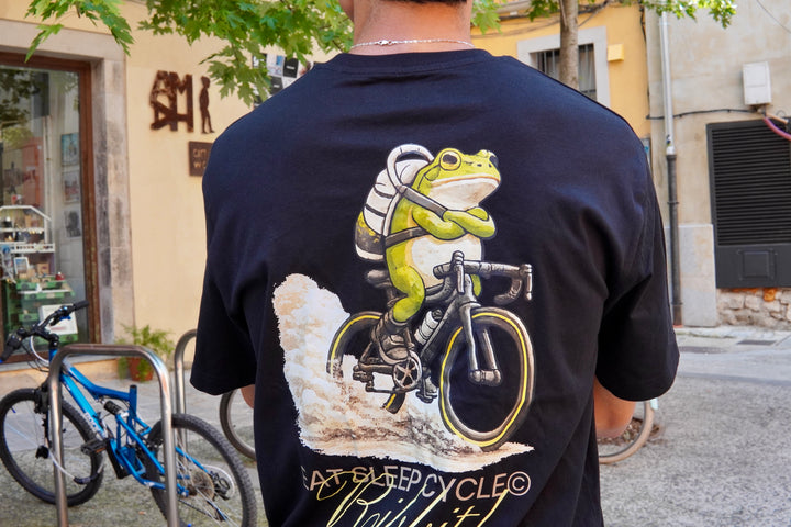 Camiseta Girona Drawn Bike - Marrón
