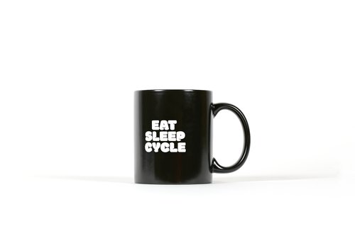 Eat Sleep Cycle Black Mug