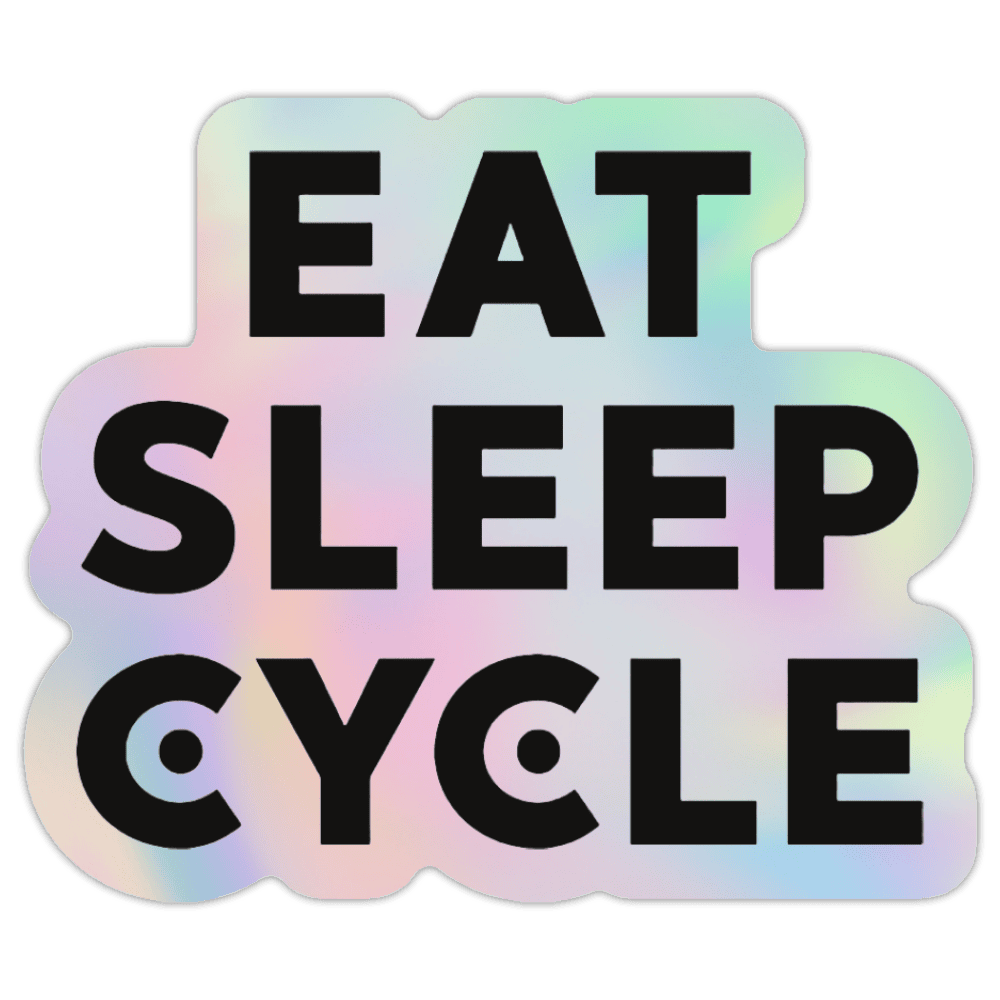 Eat Sleep Cycle Sticker