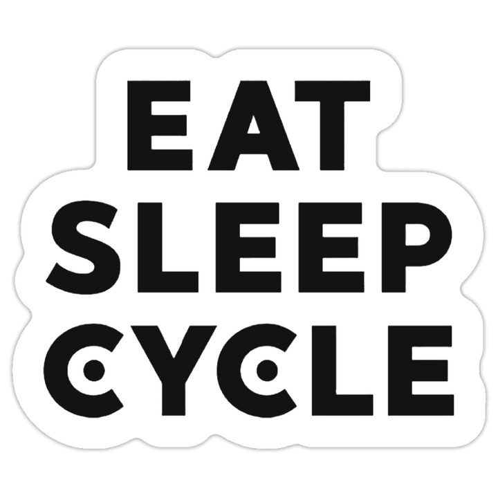 Eat Sleep Cycle Stickers