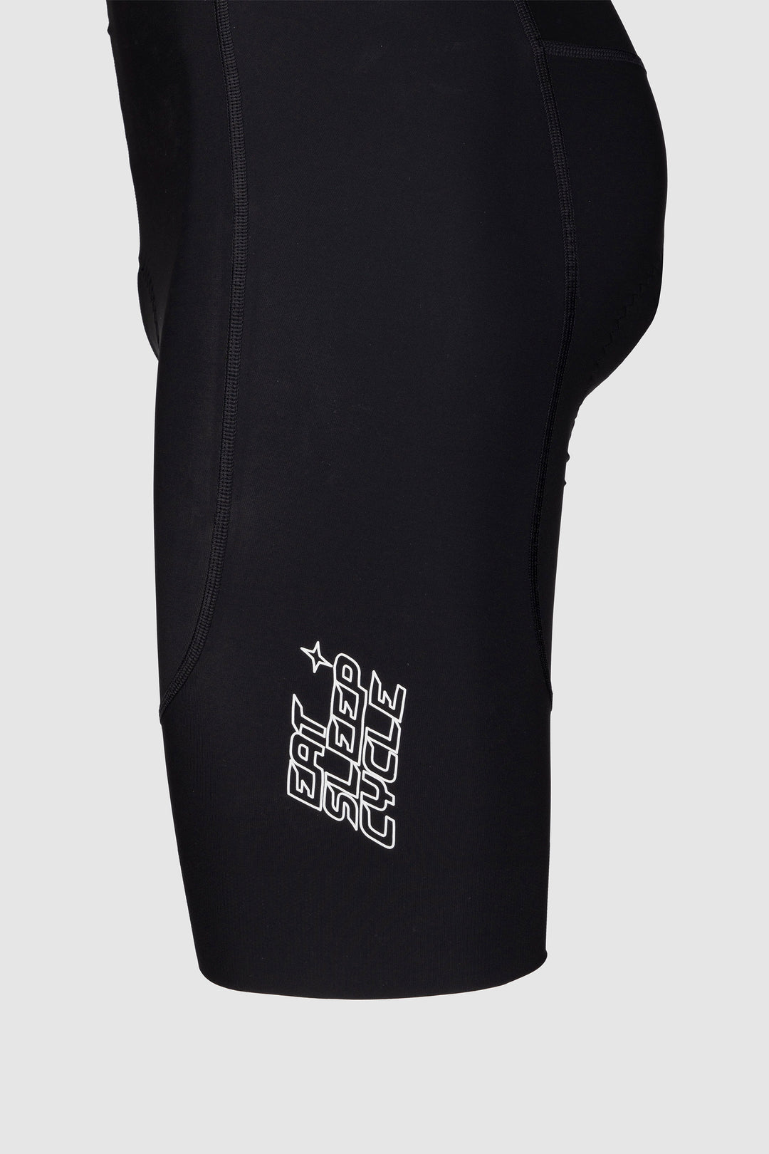 Eat Sleep Cycle Racer Bib Shorts - Black