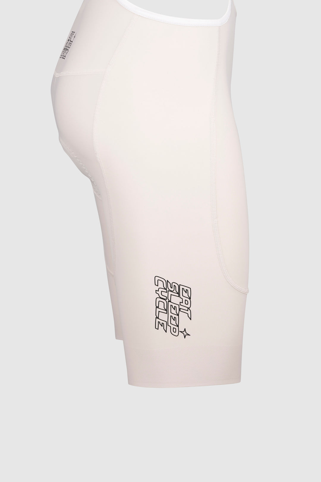 Eat Sleep Cycle Racer Bib Shorts - Stucco