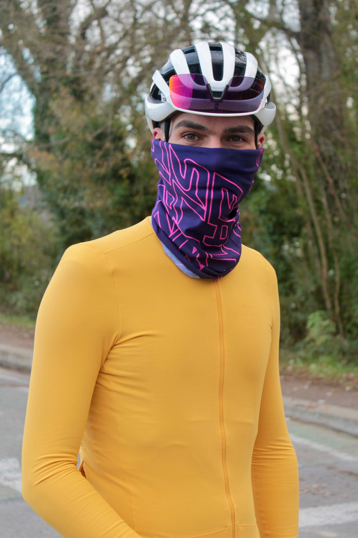 Eat Sleep Cycle Speed Logo Necktube - Purple