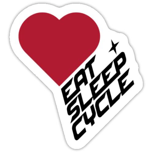 Eat Sleep Cycle Stickers