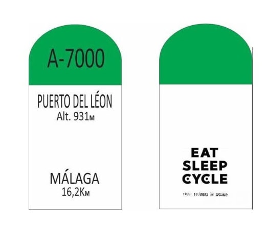 Málaga Climbs Road Marker